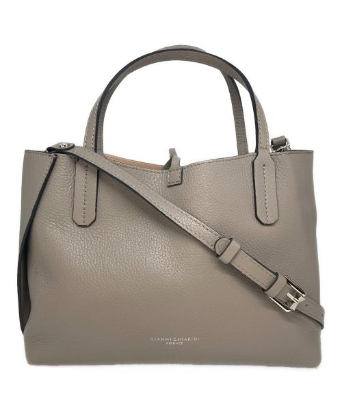 GIANNI CHIARINI（ジャンニ キアリーニ）GIANNI CHIARINI (ジャンニ キアリーニ) 2WAYショルダーバッグ グレーの古着・服飾アイテム