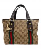 GUCCIグッチ）の古着「GGキャンバスミニ ハンドバッグ」｜ブラウン