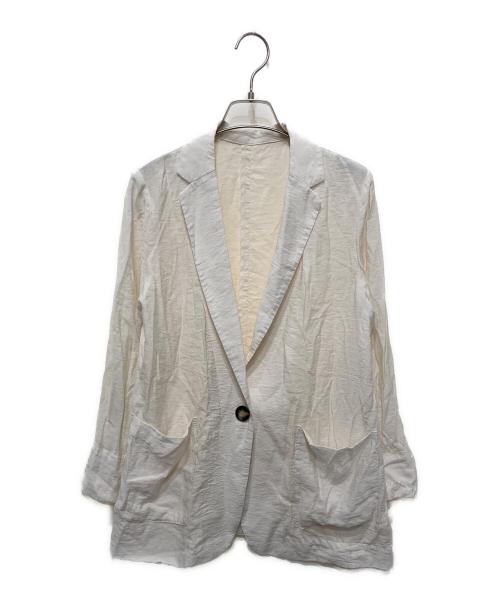 La boutique BonBon（ラブティックボンボン）La boutique BonBon (ラブティックボンボン) シアーライトジャケット ホワイト サイズ:FREEの古着・服飾アイテム