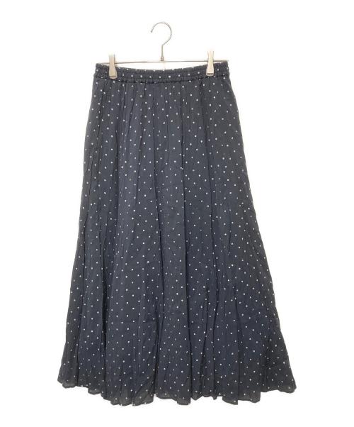 SLOBE IENA（スローブ イエナ）SLOBE IENA (スローブ イエナ) PEボイル切替ギャザースカート ネイビー サイズ:FREEの古着・服飾アイテム