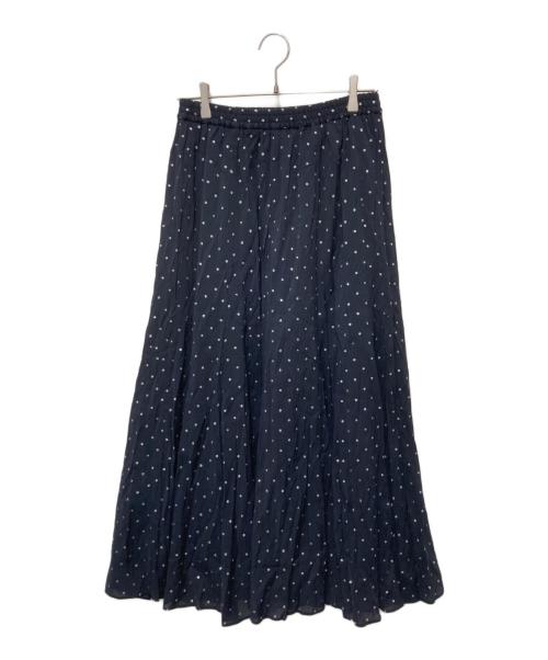 SLOBE IENA（スローブ イエナ）SLOBE IENA (スローブ イエナ) PEボイル切替ギャザースカート ネイビー サイズ:FREEの古着・服飾アイテム