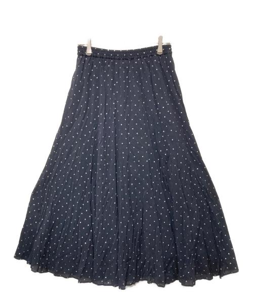 SLOBE IENA（スローブ イエナ）SLOBE IENA (スローブ イエナ) PEボイル切替ギャザースカート ネイビー サイズ:FREEの古着・服飾アイテム