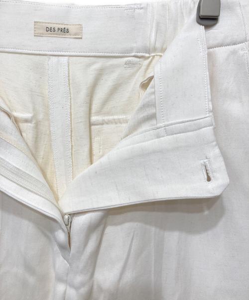 DES PRES（デ プレ）DES PRES (デ プレ) ソフトサテンワイドカーゴパンツ ホワイト サイズ:36の古着・服飾アイテム