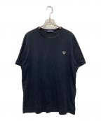 FRED PERRYフレッドペリー）の古着「Contrast Tape Ringer T-Shirt」｜ブラック