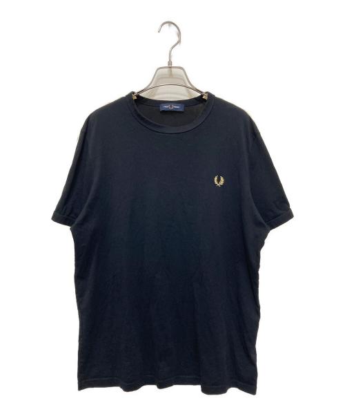 FRED PERRY（フレッドペリー）FRED PERRY (フレッドペリー) Contrast Tape Ringer T-Shirt ブラック サイズ:Ⅼの古着・服飾アイテム