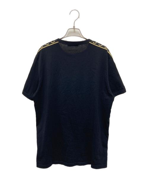 FRED PERRY（フレッドペリー）FRED PERRY (フレッドペリー) Contrast Tape Ringer T-Shirt ブラック サイズ:Ⅼの古着・服飾アイテム