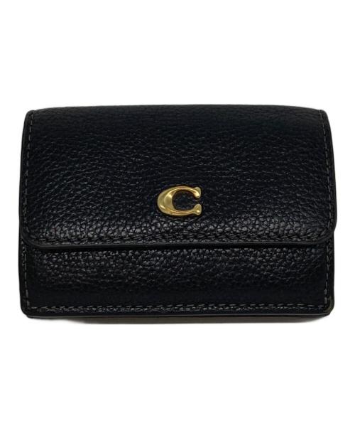 COACH（コーチ）COACH (コーチ) ミニ トライフォールド ウォレット ブラックの古着・服飾アイテム