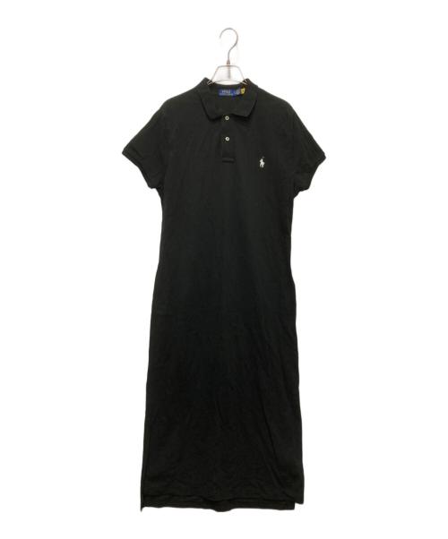 POLO RALPH LAUREN（ポロ・ラルフローレン）POLO RALPH LAUREN (ポロ・ラルフローレン) ポロワンピース ブラック サイズ:Ⅼの古着・服飾アイテム