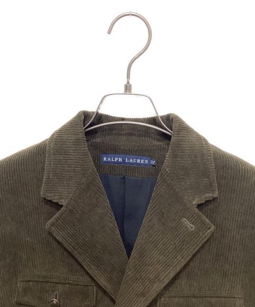 RALPH LAUREN（ラルフローレン）RALPH LAUREN (ラルフローレン) アニマルボタンコーデュロイジャケット カーキ サイズ:3fの古着・服飾アイテム