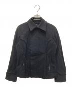 tricot COMME des GARCONSトリココムデギャルソン）の古着「カットオフデザインジャケット」｜ブラック