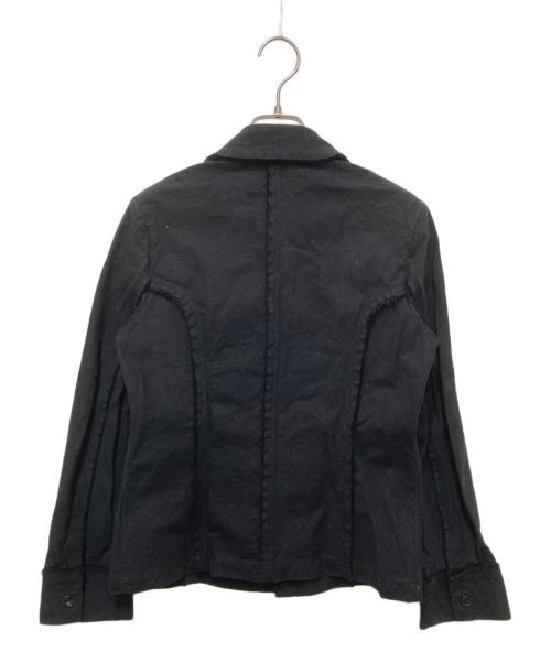 tricot COMME des GARCONS（トリココムデギャルソン）tricot COMME des GARCONS (トリココムデギャルソン) カットオフデザインジャケット ブラック サイズ:Mの古着・服飾アイテム