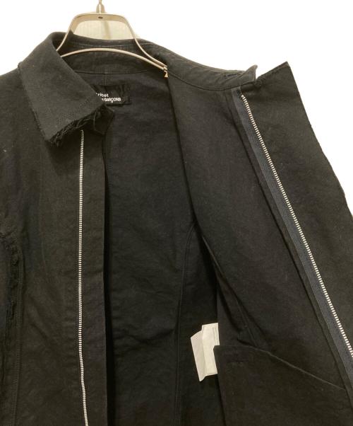 tricot COMME des GARCONS（トリココムデギャルソン）tricot COMME des GARCONS (トリココムデギャルソン) カットオフデザインジャケット ブラック サイズ:Mの古着・服飾アイテム