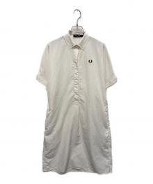 FRED PERRY（フレッドペリー）の古着「半袖シャツワンピース」｜アイボリー