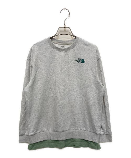 THE NORTH FACE（ザ ノース フェイス）THE NORTH FACE (ザ ノース フェイス) K'S SCHOOLDAY SWEATSHIRTS グレー サイズ:160㎝の古着・服飾アイテム