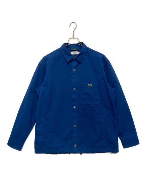 LACOSTE（ラコステ）LACOSTE (ラコステ) 防風撥水シャツジャケット ブルー サイズ:US M/Lの古着・服飾アイテム