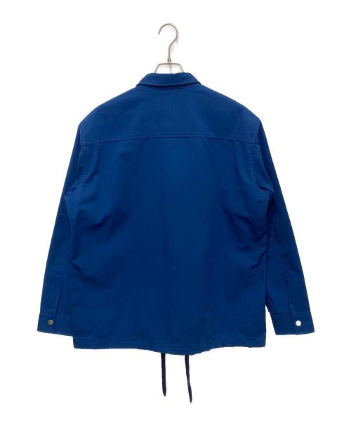 LACOSTE（ラコステ）LACOSTE (ラコステ) 防風撥水シャツジャケット ブルー サイズ:US M/Lの古着・服飾アイテム