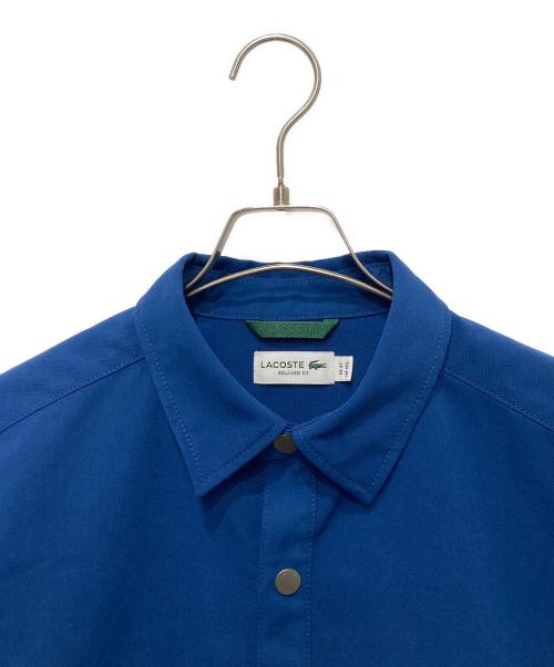 LACOSTE（ラコステ）LACOSTE (ラコステ) 防風撥水シャツジャケット ブルー サイズ:US M/Lの古着・服飾アイテム