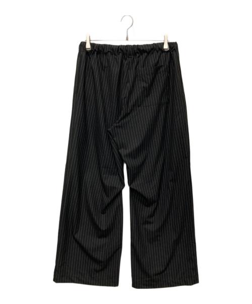 Lui's（ルイス）Lui's (ルイス) ストライプイージーワイドパンツ ブラック サイズ:Mの古着・服飾アイテム