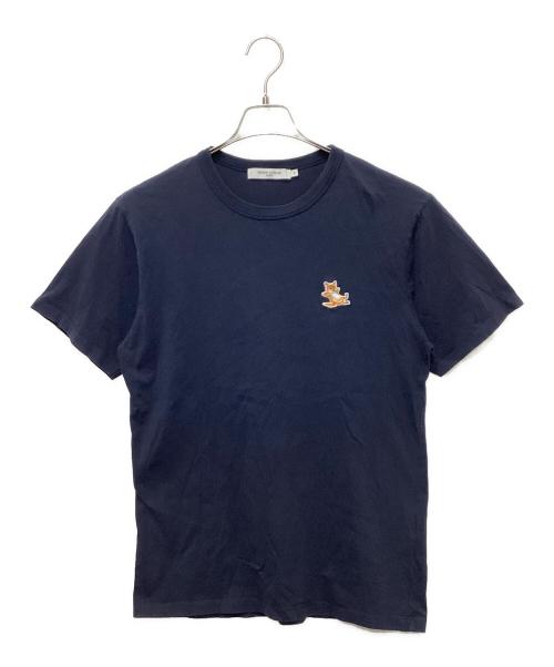 maison kitsune（メゾンキツネ）maison kitsune (メゾンキツネ) CHILLAX FOX PATCH CLASSIC TEE-SHIRT ネイビー サイズ:Mの古着・服飾アイテム