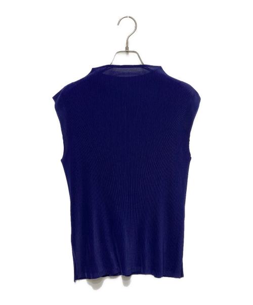 PLEATS PLEASE（プリーツプリーズ）PLEATS PLEASE (プリーツプリーズ) プリーツノースリーブカットソー パープル サイズ:なしの古着・服飾アイテム