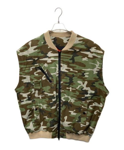 Essay（エッセイ）Essay (エッセイ) CAMO MA-1 カーキ サイズ:FREEの古着・服飾アイテム