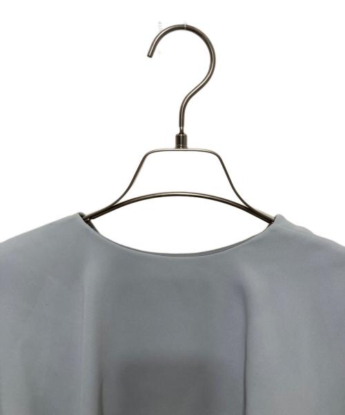 Noble（ノーブル）Noble (ノーブル) ケープフリルブラウス 3 サックスブルー サイズ:FREEの古着・服飾アイテム
