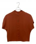 theory luxeセオリーリュクス）の古着「バンドカラードルマンスリーブブラウス」｜オレンジ