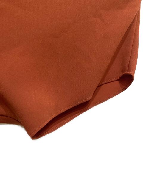 theory luxe（セオリーリュクス）theory luxe (セオリーリュクス) バンドカラードルマンスリーブブラウス オレンジ サイズ:38の古着・服飾アイテム