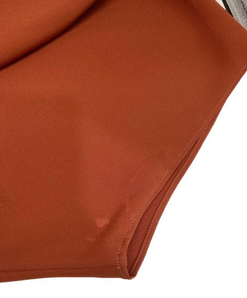 theory luxe（セオリーリュクス）theory luxe (セオリーリュクス) バンドカラードルマンスリーブブラウス オレンジ サイズ:38の古着・服飾アイテム