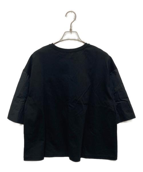 theory luxe（セオリーリュクス）theory luxe (セオリーリュクス) 異素材コンボ カットソーブラウス ブラック サイズ:38の古着・服飾アイテム