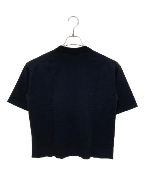 theory luxe（セオリーリュクス）theory luxe (セオリーリュクス) ADLER RAMIEL クルーネックニットカットソー ブラック サイズ:38の古着・服飾アイテム