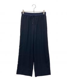 icB（アイシービー）の古着「FluidBackSatin ワイドパンツ」｜ネイビー