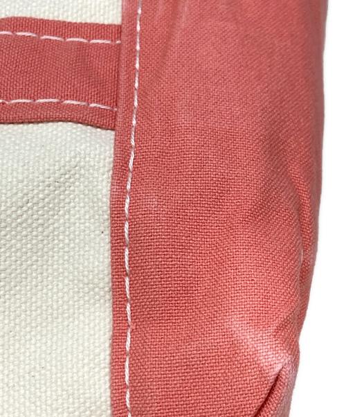 L.L.Bean（エルエルビーン）L.L.Bean (エルエルビーン) ジップアップ ボート アンド トートバッグ アイボリー×ピンクの古着・服飾アイテム