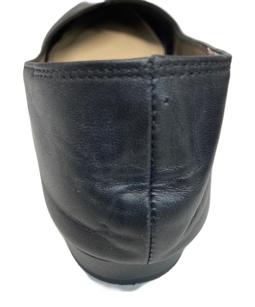 MACKINTOSH LONDON（マッキントッシュ ロンドン）MACKINTOSH LONDON (マッキントッシュ ロンドン) スクエアトゥVカットカッターパンプス ブラック サイズ:24 1/2の古着・服飾アイテム