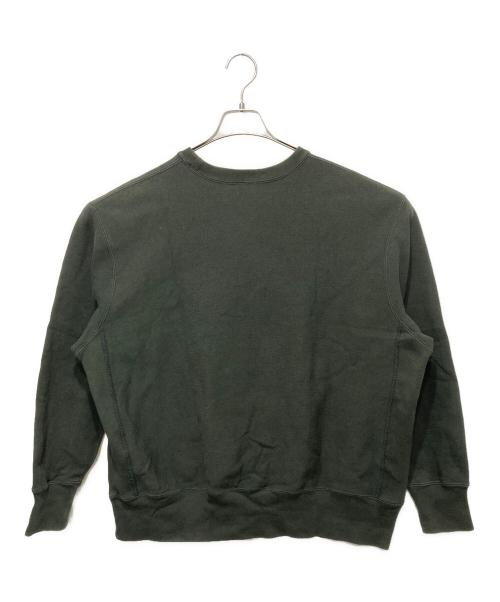 Champion REVERSE WEAVE（チャンピオン リバース ウィーブ）Champion REVERSE WEAVE (チャンピオン リバース ウィーブ) BEAMS (ビームス) 別注Logo Crew Neck Sweat グリーン サイズ:Ⅿの古着・服飾アイテム