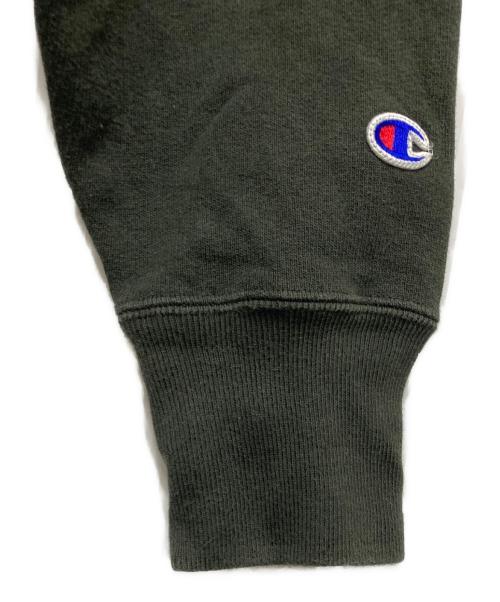 Champion REVERSE WEAVE（チャンピオン リバース ウィーブ）Champion REVERSE WEAVE (チャンピオン リバース ウィーブ) BEAMS (ビームス) 別注Logo Crew Neck Sweat グリーン サイズ:Ⅿの古着・服飾アイテム