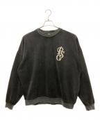 Paris Saint-Germainパリサンジェルマン）の古着「ITALIC ロゴスウェット」｜ブラック