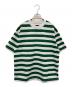 DAIWA PIER39（ダイワ ピア39）の古着「W's TECH DRAWSTRING BORDER S/S TEE」｜ホワイト×グリーン