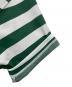 中古・古着 DAIWA PIER39 (ダイワ ピア39) W's TECH DRAWSTRING BORDER S/S TEE ホワイト×グリーン サイズ:FREE：7000円