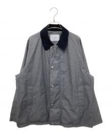 417 by EDIFICE（417 バイ エディフィス）の古着「シャンブレー2LAYERSブルゾン」｜グレー