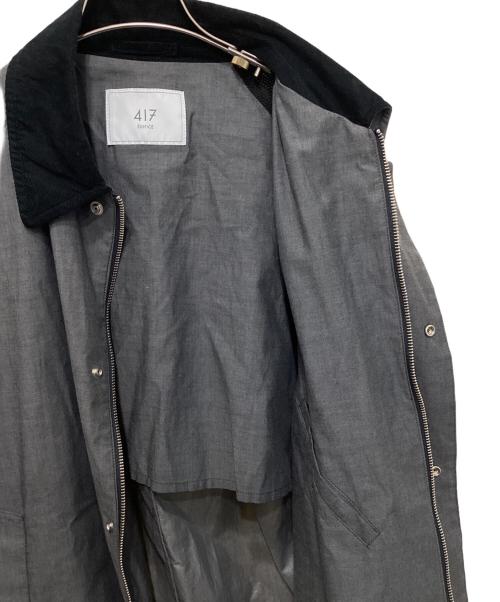 417 by EDIFICE（417 バイ エディフィス）417 by EDIFICE (417 バイ エディフィス) シャンブレー2LAYERSブルゾン グレー サイズ:Ⅼの古着・服飾アイテム