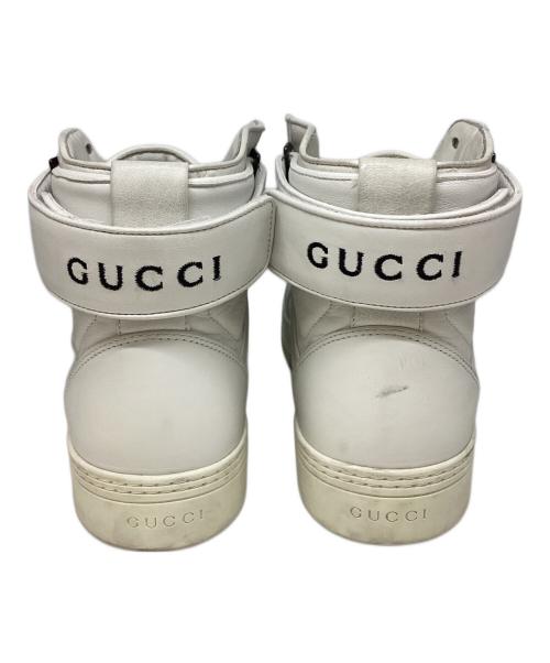 GUCCI（グッチ）GUCCI (グッチ) インターロッキングハイカットスニーカー ホワイト サイズ:9の古着・服飾アイテム