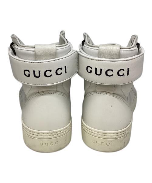 GUCCI（グッチ）GUCCI (グッチ) インターロッキングハイカットスニーカー ホワイト サイズ:9の古着・服飾アイテム