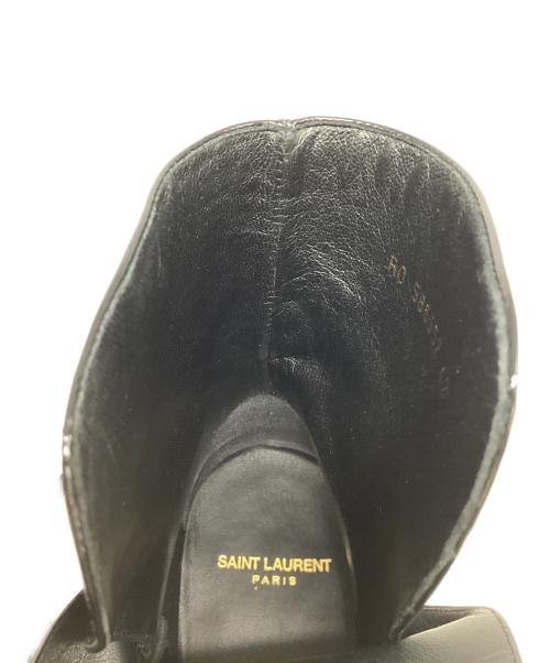 Saint Laurent Paris（サンローランパリ）Saint Laurent Paris (サンローランパリ) テリー エナメルバックルブーツ ブラック サイズ:42の古着・服飾アイテム