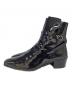 Saint Laurent Paris (サンローランパリ) テリー エナメルバックルブーツ ブラック サイズ:42：45000円