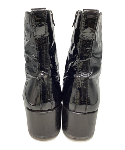 LITHIUM HOMME（リチウムオム・ファム）LITHIUM HOMME (リチウムオム・ファム) エナメルサイドジップブーツ ブラック サイズ:43の古着・服飾アイテム