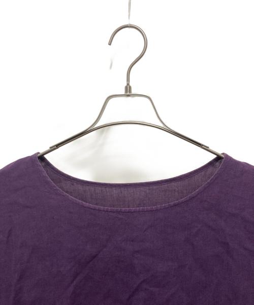 nest Robe（ネストローブ）nest Robe (ネストローブ) リネンワンピース パープル サイズ:FREEの古着・服飾アイテム