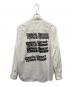 Hysteric Glamour (ヒステリックグラマー) TYPE LOGO レギュラーカラーシャツ ホワイト サイズ:Ⅼ：6000円