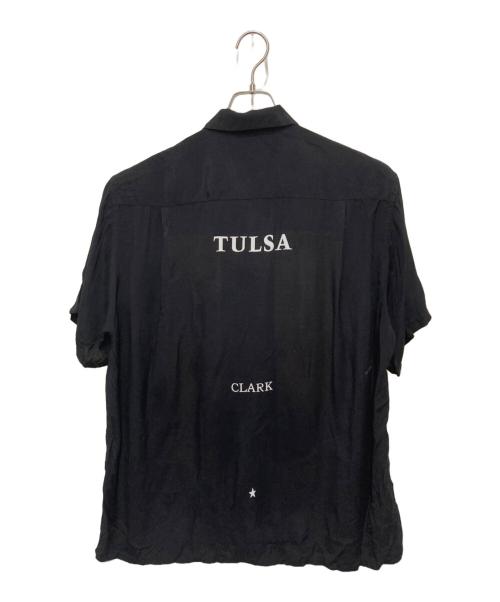 WACKO MARIA（ワコマリア）WACKO MARIA (ワコマリア) larry clark (ラリークラーク) stie-lo (スティーロ) TULSA S/S HAWAIIAN SHIRTS(TYPE-1) ブラック×ホワイト サイズ:Ⅼの古着・服飾アイテム
