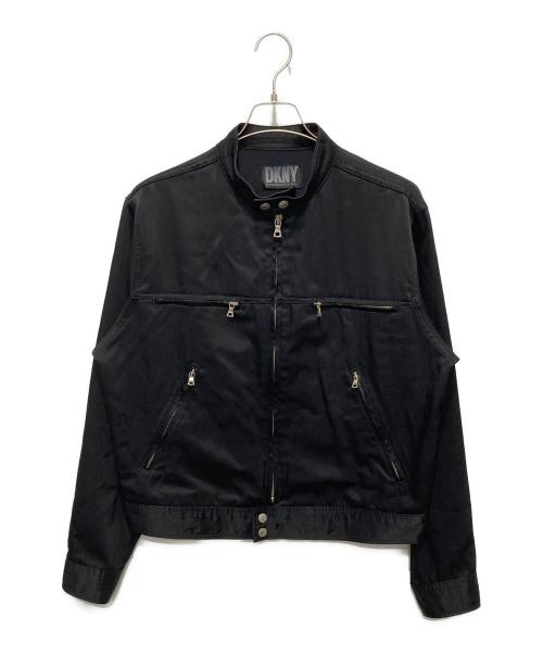 DKNY（ダナキャランニューヨーク）DKNY (ダナキャランニューヨーク) ナイロンライダース ブラック サイズ:Mの古着・服飾アイテム